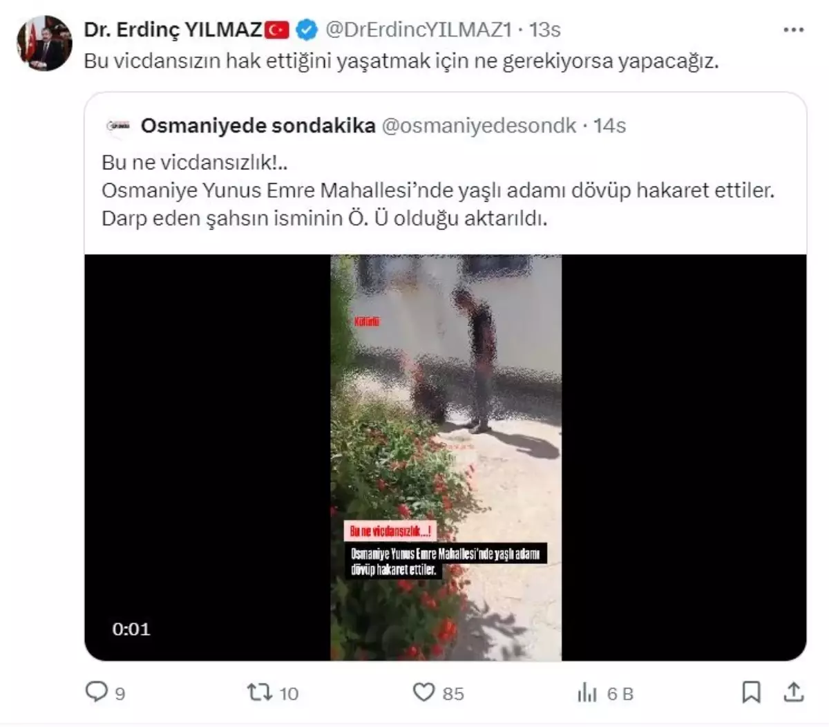 Osmaniye’de Sokak Kavgası: Vali Tepkili