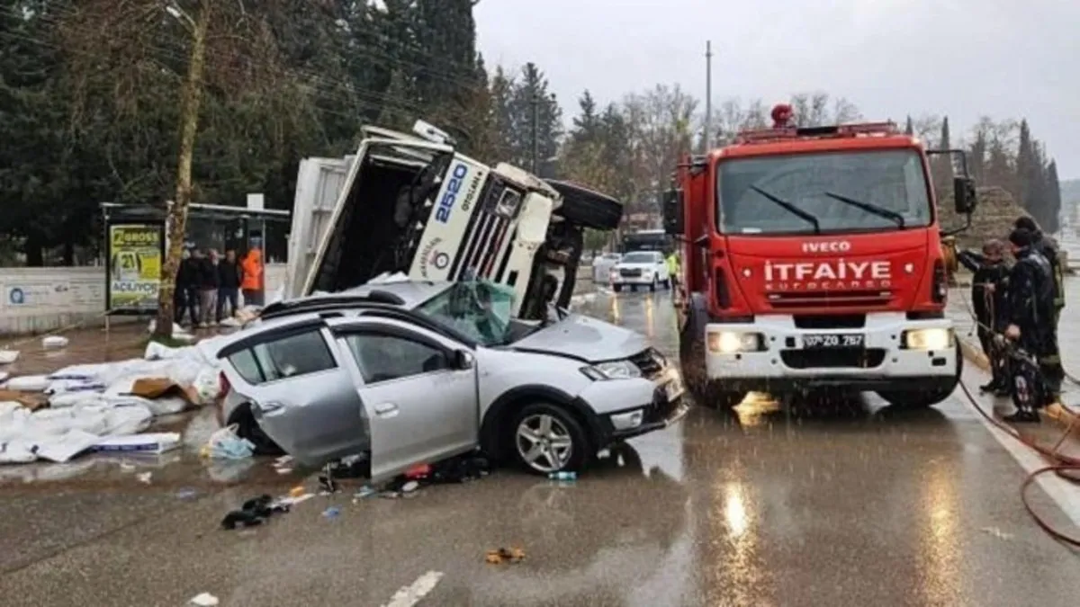 Antalya’da korkunç kaza: 1 ölü