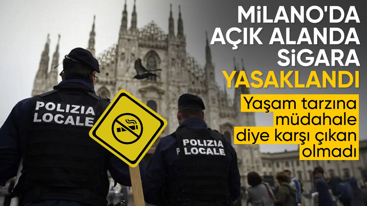 Milano’da açık alanlarda sigara içme yasağı başladı