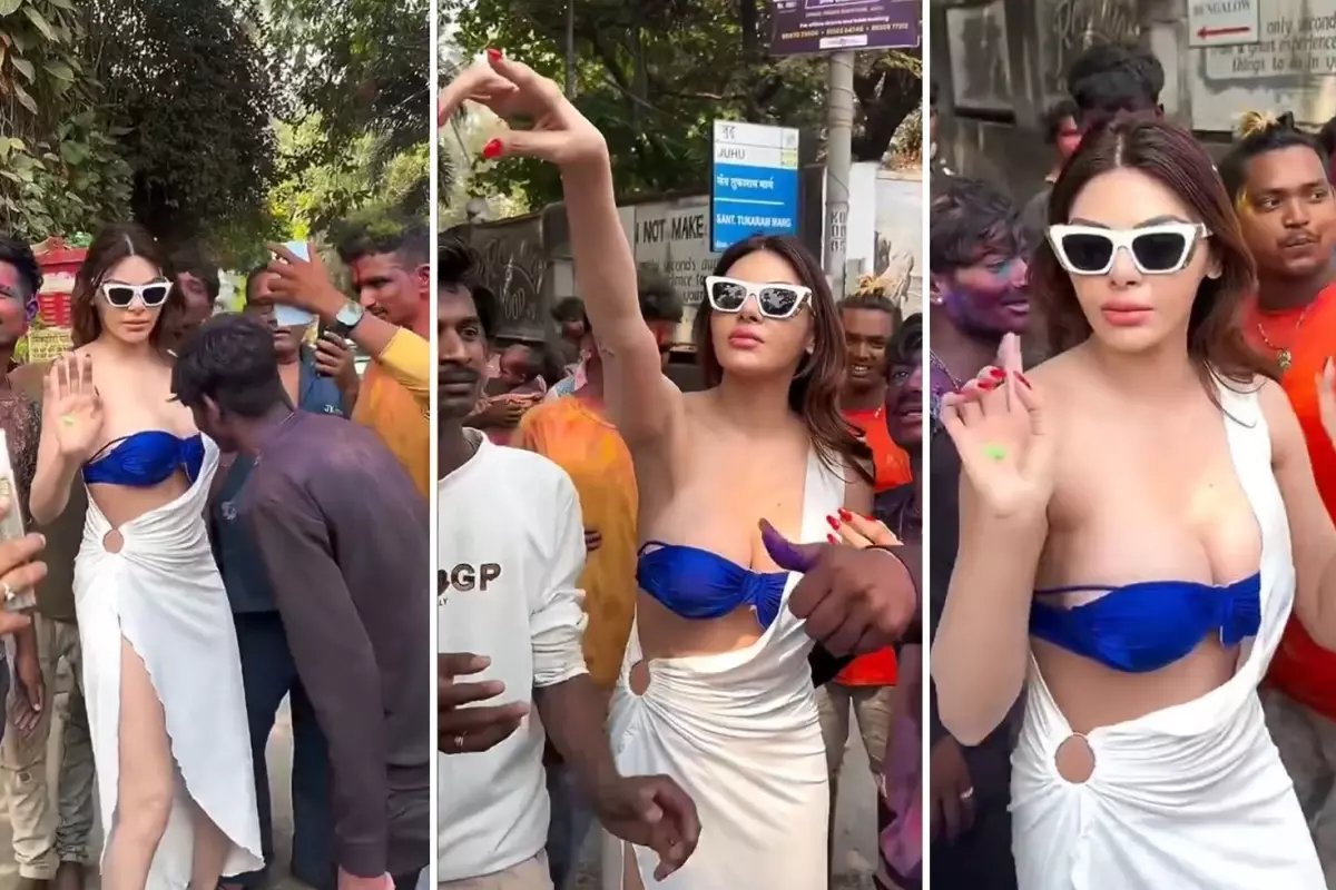 Hindistan’da onlarca erkeğin arasında kalan ünlü ismin zor anları: Bana dokunmayın